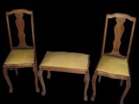 2 sillas de estilo chipindal y muebles de mesas estilo chipindal.